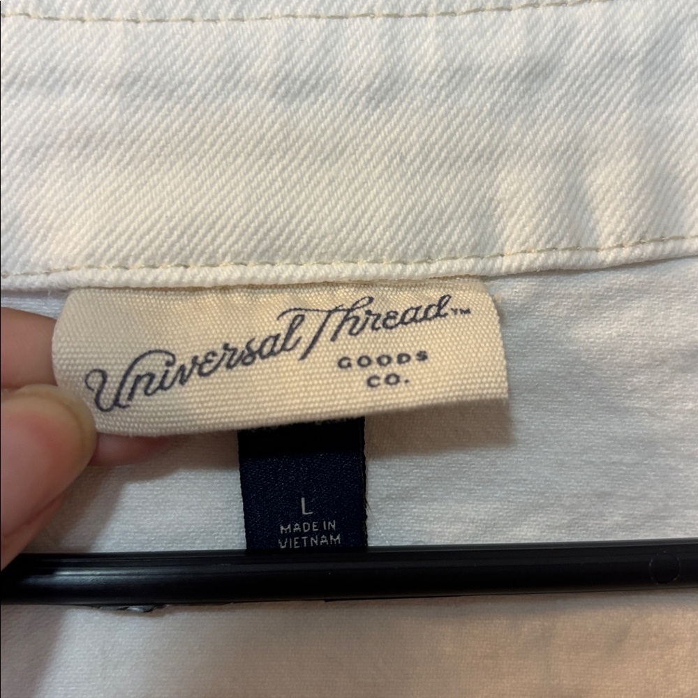 Universal Thread Cream Denim Vest - Picture 3 of 5